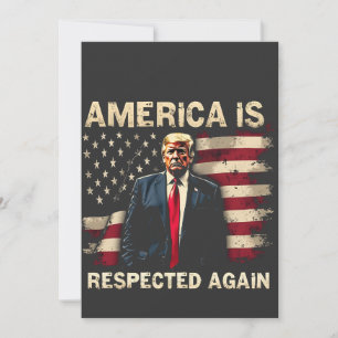 Save The Date L'Amérique est de nouveau respectée Trump USA 4 ju