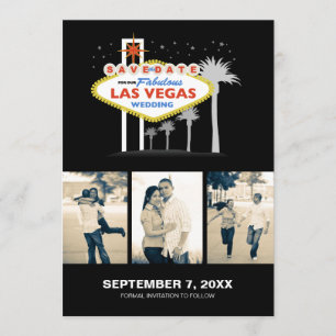 Save The Date Las Vegas épousant l'Économie-le-date