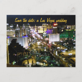 Save the Date Las Vegas Hochzeitspläne Ankündigungspostkarte