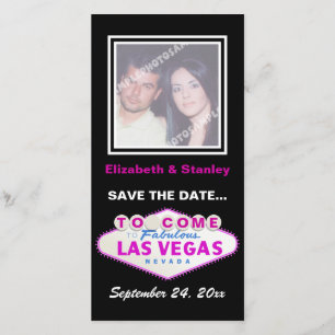 Save The Date Las Vegas signe mariage contemporain Enregistrer l