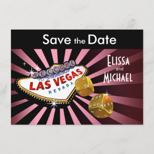 Save The Date Las Vegas Starburst Enregistrer la date rose or no