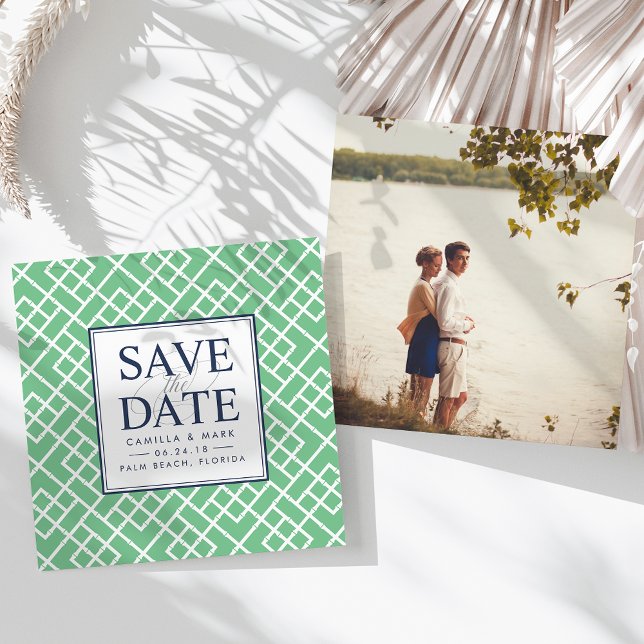 Save The Date Lattice en bambou Enregistrer la date (Créateur téléchargé)