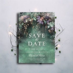 Save The Date Lavande de forêt enchantée Quinceanera