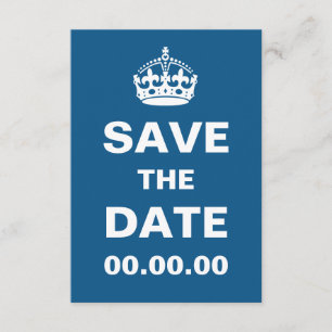 Save The Date Le bleu gardent des économies de calme la date