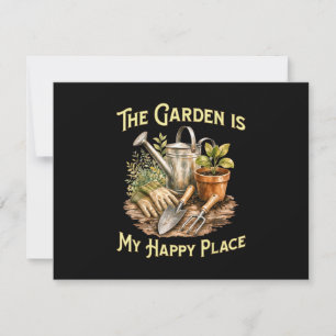 Save The Date Le jardin est mon endroit heureux - Amateurs de ja
