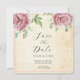 Save The Date Le Mariage de la Rose Fanée