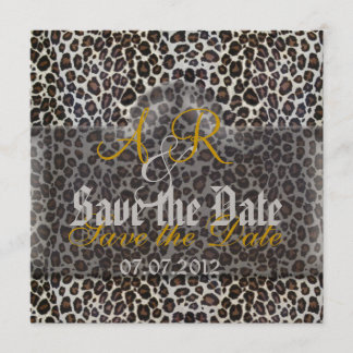 Save The Date Leopard Enregistrer la date