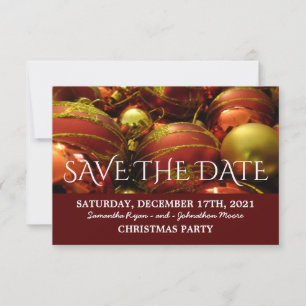 Save The Date Les Baubles De Noël Sauver La Date