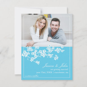 Save The Date Les fleurs de cerisier sauvent l'invitation de