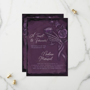 Save The Date Levez un verre pour toujours, fête d'engagement go