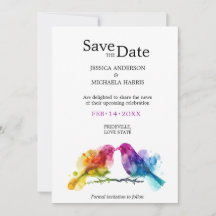 LGBTQ+ avec code QR Rainbow Lovebirds