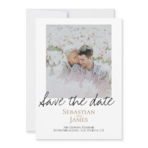 Save the Date LGBTQ Rainbow Personalisiertes Foto