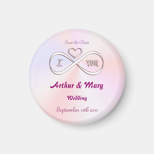 Save the Date Liebe ich dich unendlich. Magnet (Vorne)