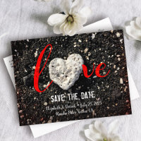 Save the Date Liebe Script Hawaii Beach Heart Foto
