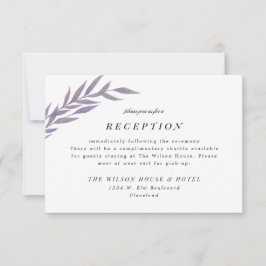 Save The Date Lilac Simple Branche Salle De Réception De Mariage