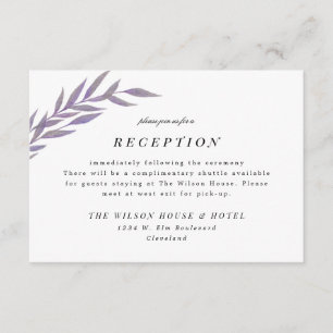 Save The Date Lilac Simple Branche Salle De Réception De Mariage