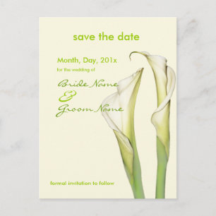 Save the Date, Lilienkarten Ankündigungspostkarte