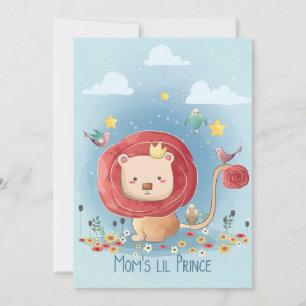 Save The Date Lion Cute Lion Prince