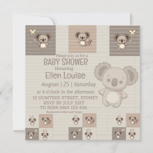 Save The Date Little Koala Bliss