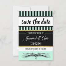 Lotus Scroll & Stripes - Feuille d'or