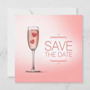 Save The Date Love Potion rose Enregistrer la date