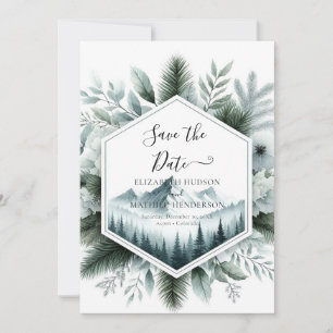 Save The Date Lovely Rustic Mountain Mariage