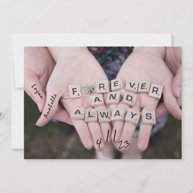 Save The Date Lucky in Love Enregistrer les dates Enregistrer la (Devant)