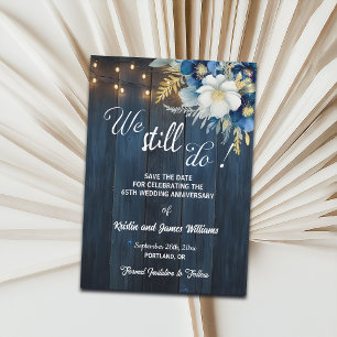 Save The Date Lumières de Chaîne de 65e Anniversaire de Mariage 