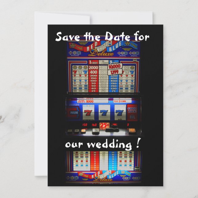 Save The Date Machine à sous Enregistrer la date Lucky in Love (Devant)