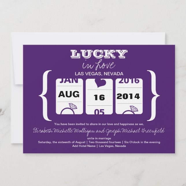 Save The Date Machine à sous Enregistrer la date - Mariage (Devant)