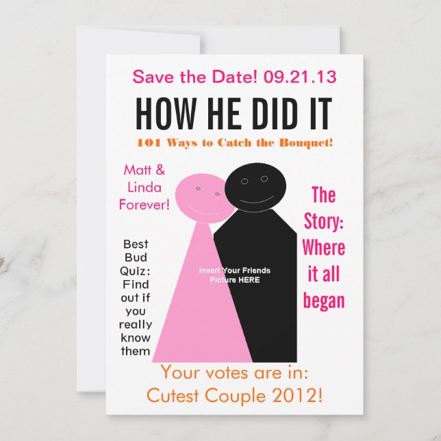 Save The Date Magazine Edition Enregistrer la date (Devant)