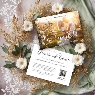Save The Date Magie Romantique de l'Amour Photo Anniversaire de
