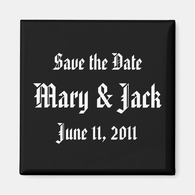 Save the Date Magnet (Vorne)