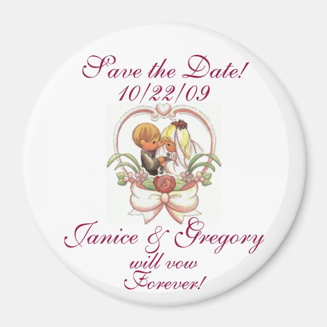 Save The Date! Magnet (Vorne)