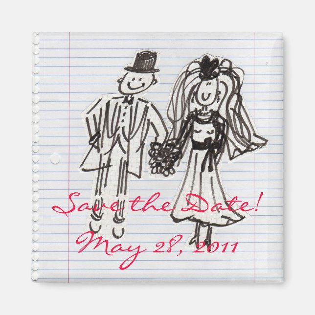 Save The Date! Magnet (Vorne)