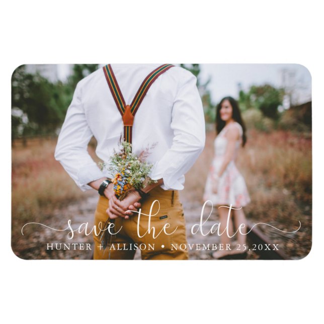 Save the date | Magnet photo (Horizontal)