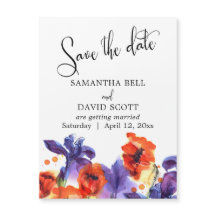 Save the Date Magnetkarte mit anstrichenen Bildpun