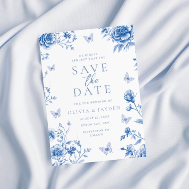 Save The Date Magnifique Mariage Fleurs de Printemps Enchantées  (Créateur téléchargé)