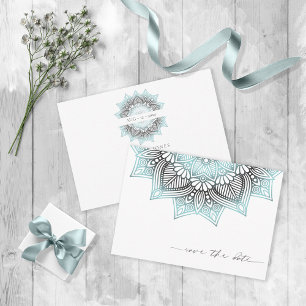 Save The Date Mandala Lace Lt. Blue V2 ID968