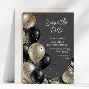 Save the Date Männer zum 50. Geburtstag Einladung