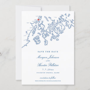 Save The Date Mariage à French's Point Stockton Springs Maine