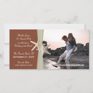 Save The Date Mariage à la plage Enregistrer la photo de la date