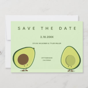 Save The Date Mariage alimentaire Whimsical Avocado Fun