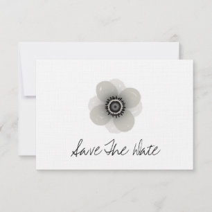 Save The Date Mariage Anémonique Français Enregistrer La Date