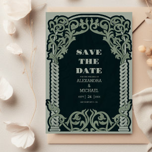 Save The Date Mariage Art nouveau antique