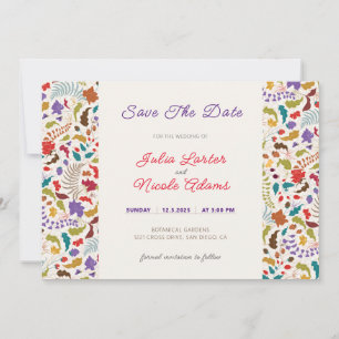 Save The Date Mariage au Jardin de Fleurs Exotiques de Wild Rose