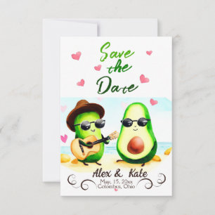 Save The Date Mariage Avocado mignon Enregistrer la date Faire-p