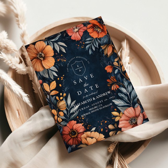 Save The Date Mariage baroque au jardin de minuit (Créateur téléchargé)