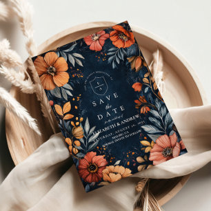 Save The Date Mariage baroque du jardin de minuit