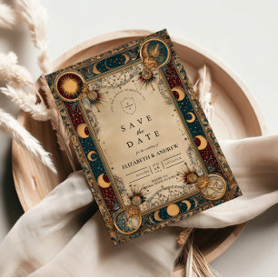 Save The Date Mariage Baroque Royal Céleste